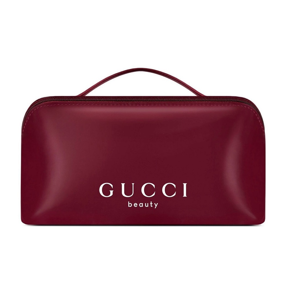 Gucci Deep Red Beauty Case beauty cosmetic bag pouch new burgundy